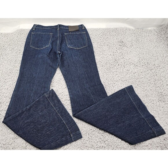 All Saints Womens Flared Jeans Lauren High Waisted Dark Denim Blue Y2K 28 x 31 - Picture 5 of 16